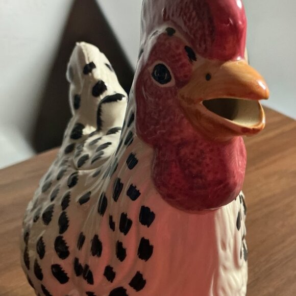 VINTAGE WANGS INTERNATIONAL CERAMIC ROOSTER DECORATIVE TEAPOT - Picture 7 of 8